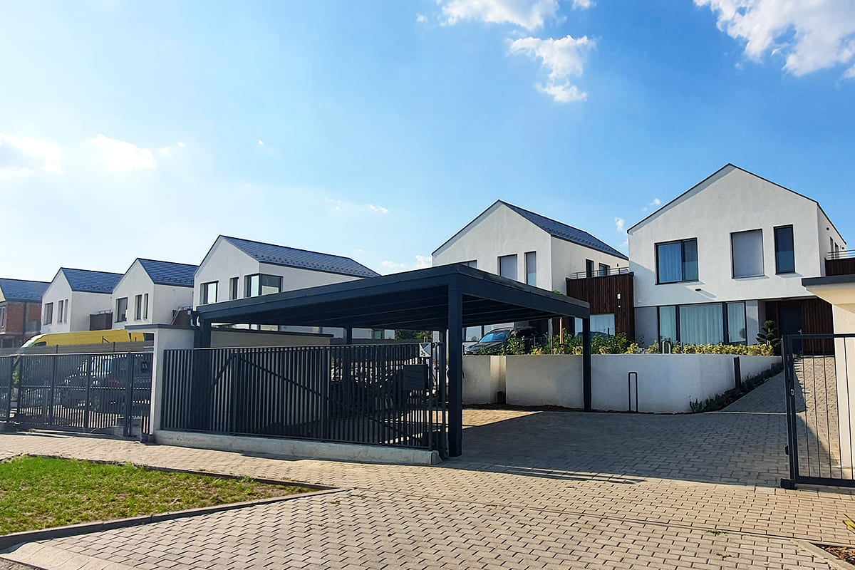 Deluxe Quick kocsibeálló fából, prémium minőségű autóbeálló elérhető áron