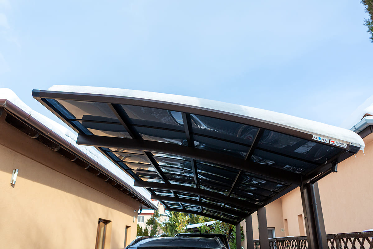 Ximax alumínium kocsibeálló ötletek polikarbonát tetővel télre