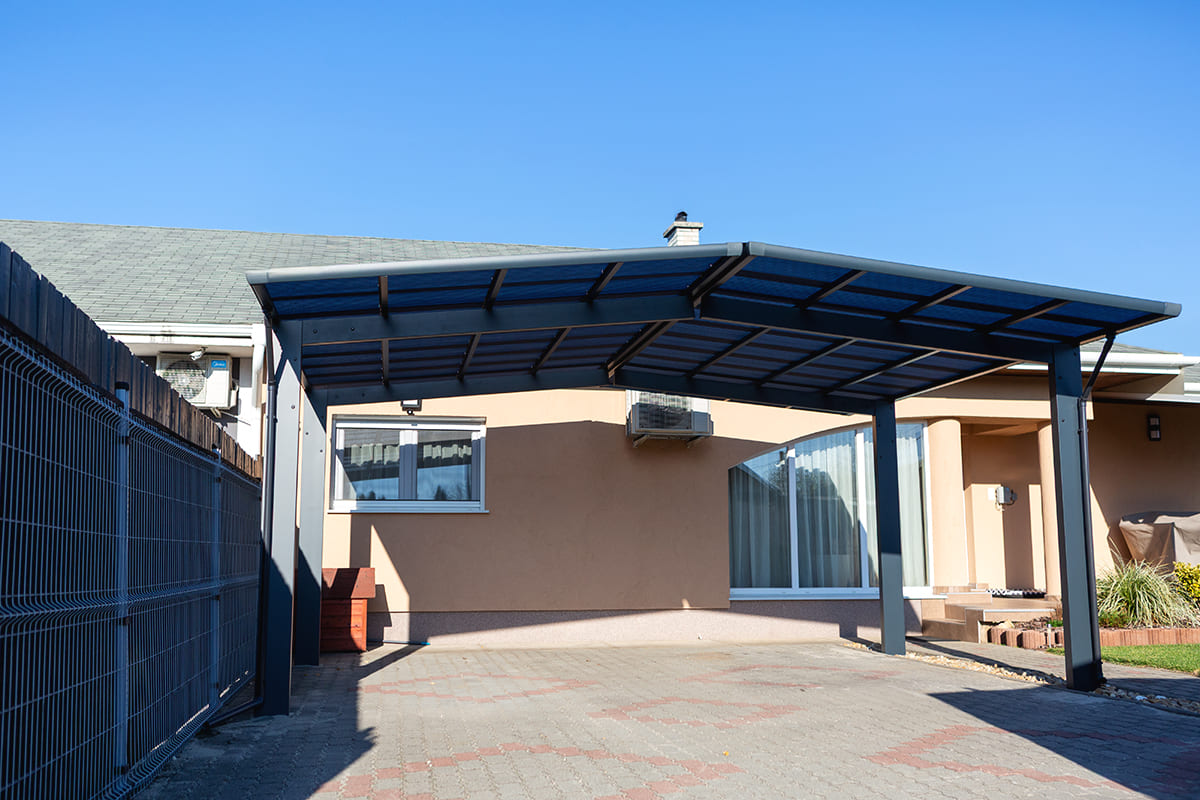 Ximax kocsibeálló ötletek, dupla kocsibeálló, előregyártott kocsibeálló