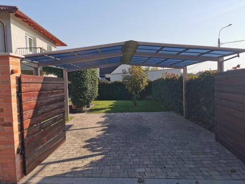 XIMAX Swingline rozsdamentes színű dupla kocsibeálló 1