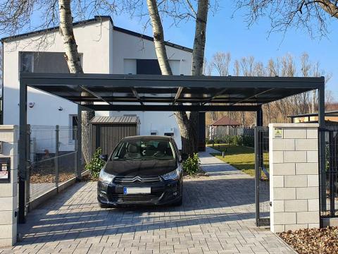 Aluminium kocsibeallo polikarbonat fedes LED csikok Deluxe Building6 0