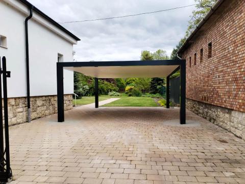 Aluminium kocsibeallo trapez lemez fedes deluxe building 9