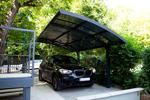 Deluxe kocsibeallo palram arizona eloregyartott aluminium szerkezet antracit 05 0