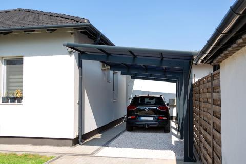 XIMAX Wing dupla kocsibeálló, előregyártott alumínium szerkezetű kocsibeálló 01