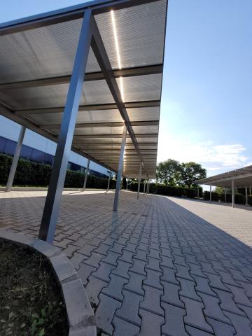 Parkoló, kocsibeálló fedés alumínium szerkezettel, polikarbonát fedéssel 04