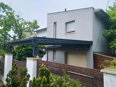 ragasztott fa kocsibeálló polikarbonát fedéssel Deluxe Building_1