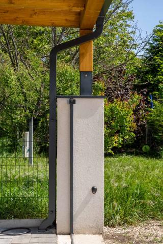 Ragasztott fa kocsibeallo polikarbonat fedessel deluxe building 27